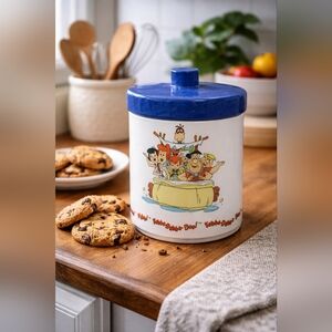 Vintage Flintstones Cookie Jar 1994 Hanna-Barbera Flintmobile With Box